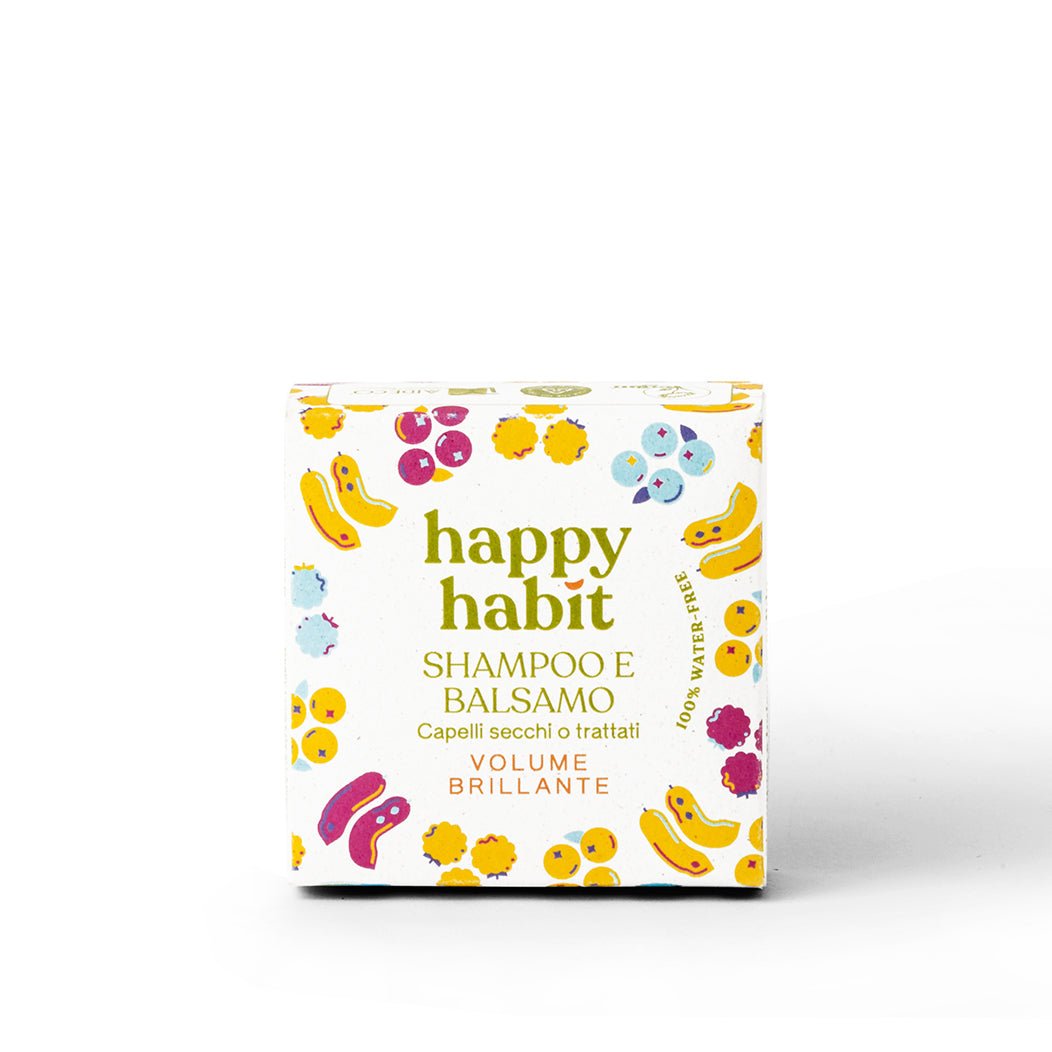 Shampoo &amp; Balsamo Volume Brillante - Happy Habit