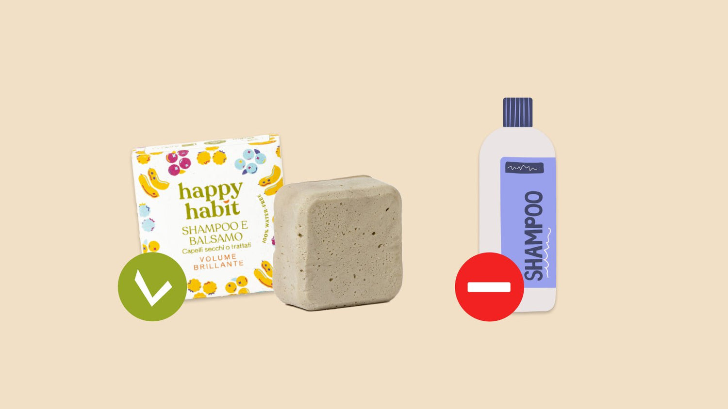 Shampoo Solido vs Liquido - Happy Habit